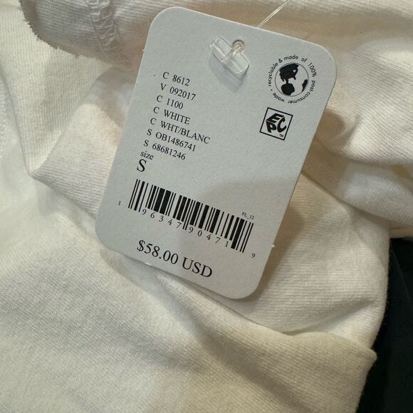 NWT Free People Movement Women's Leg Day Tee | Small | white - Picture 8 of 8